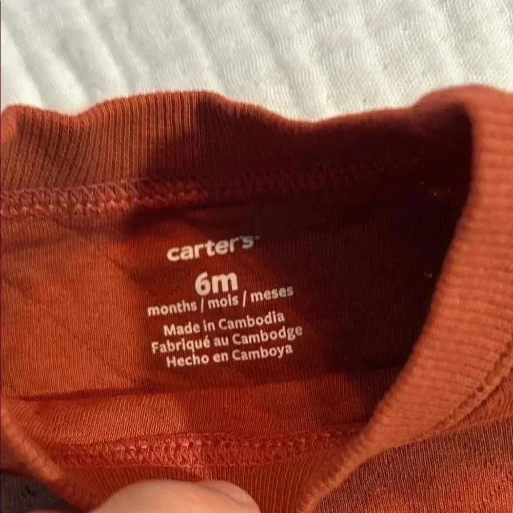 5 for 25$ Carter's Rust Heart One Piece - Picture 2 of 3